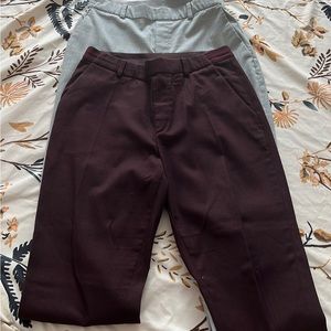 2 Uniqlo ankle length dress pant/slack